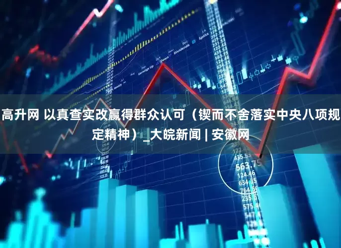 高升网 以真查实改赢得群众认可（锲而不舍落实中央八项规定精神）_大皖新闻 | 安徽网