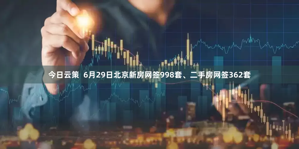 今日云策  6月29日北京新房网签998套、二手房网签362套